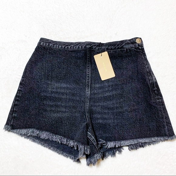 NWT Rachel Comey high-rise raw-edge denim shorts - Picture 2 of 14